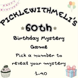 Birthday Mystery Game Sign